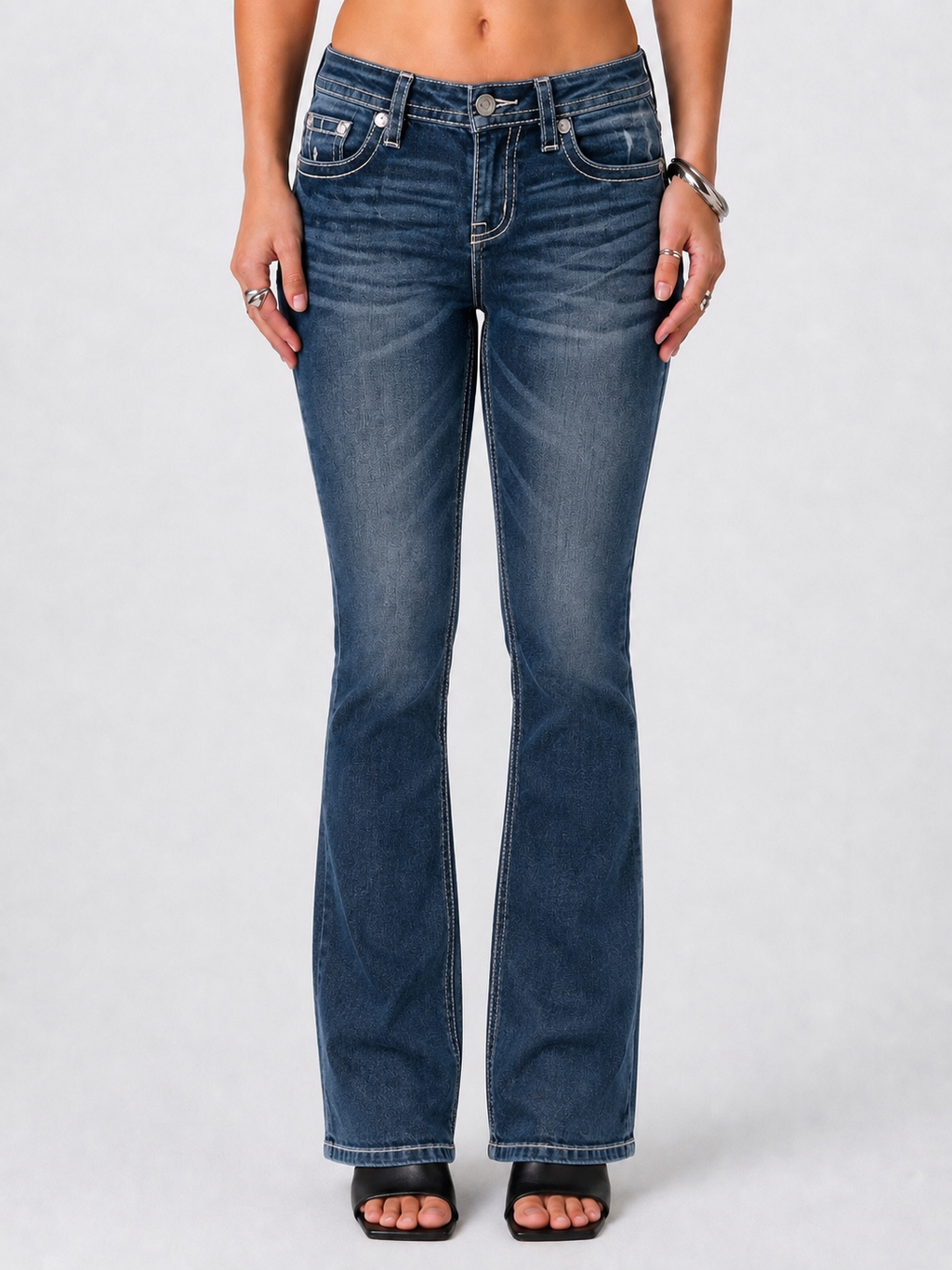 M9708B - Bootcut Jeans