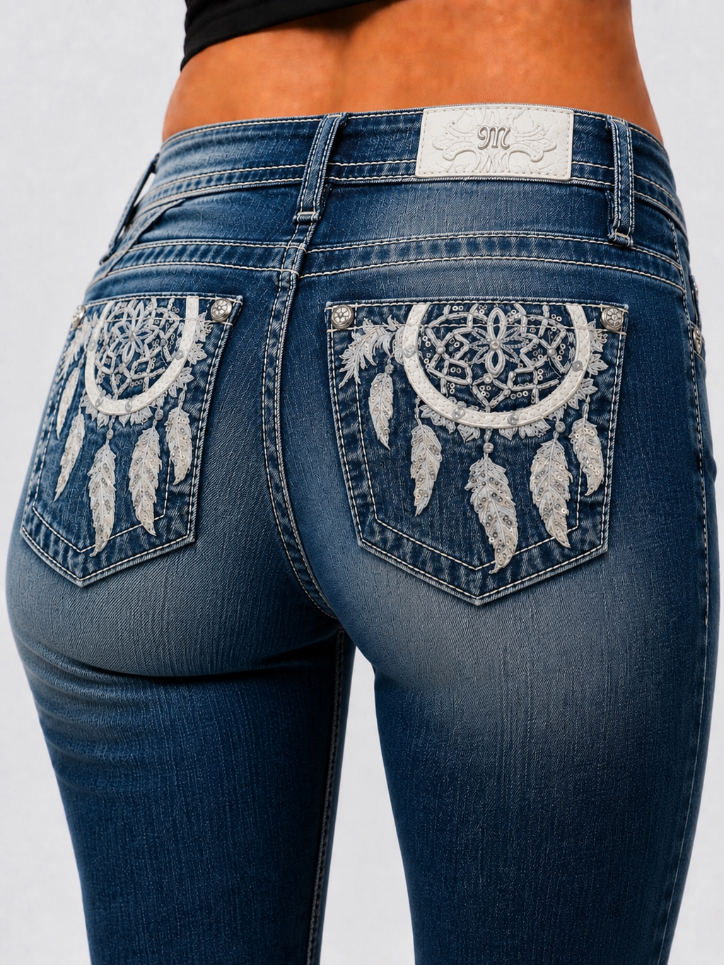 M9708B - Bootcut Jeans