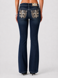 M9719B - Bootcut Jeans