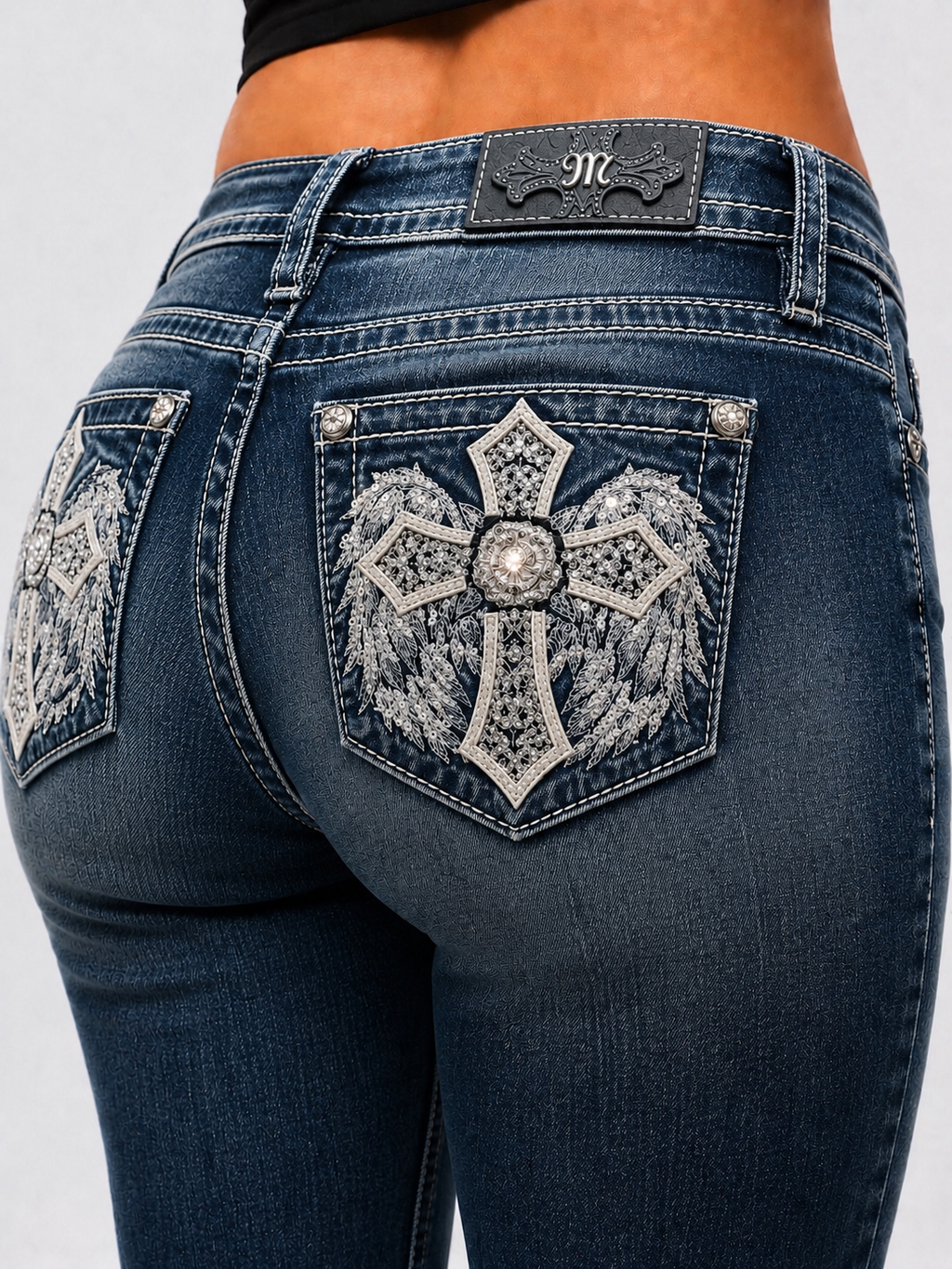 M9706B - Bootcut Jeans